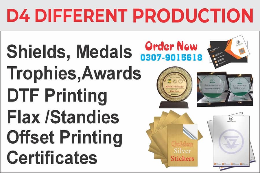 Printing Services Shields/Medals,/Certificate/Mug's/Employee Card's. 0