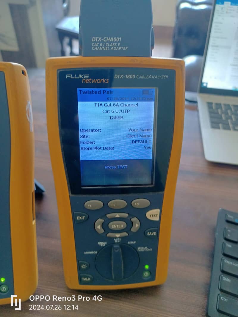 Fluke Testing Services DTX1800 1