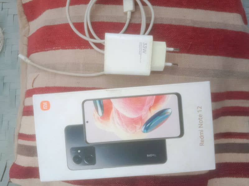 Redmi note 12 . original charger and box sale 33w 0