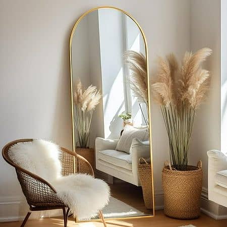 Console mirror sensor mirror Mirror round mirror wall hanging mirror 10