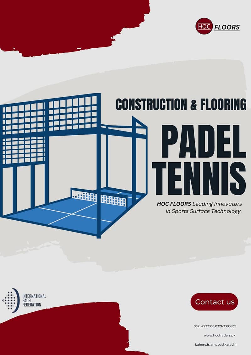 PADEL TENNIS, sports flooring, artificial grass by HOC FLOORS 8