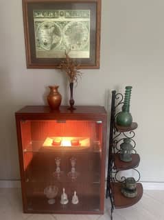 Shelf with decorations