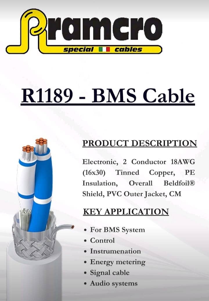 PRYSMINA, BELDEN, 2M KABLO & RAMCRO FIRE RESISTANT CABLES etc. 11