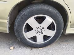 15" alloye rims with tyre