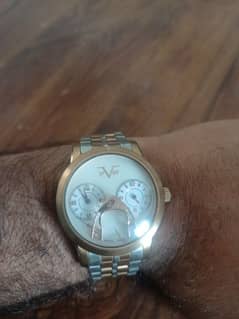 SWISS MADE STAINLESS STEEL GOLDEN ROYAL WATCH