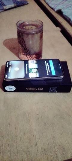 Samsung S22 with box and handfree. s. i. t. e area