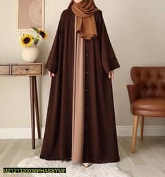 Georgette full abaya with stroller