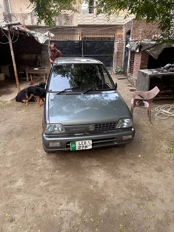 Suzuki Mehran VXR 2014 own name almost guenine urgent sale 9