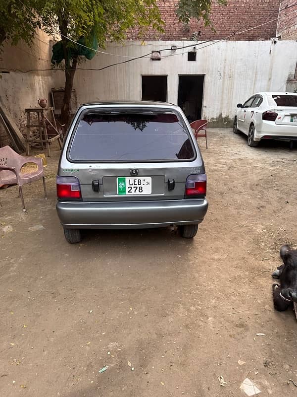 Suzuki Mehran VXR 2014 own name almost guenine urgent sale 11