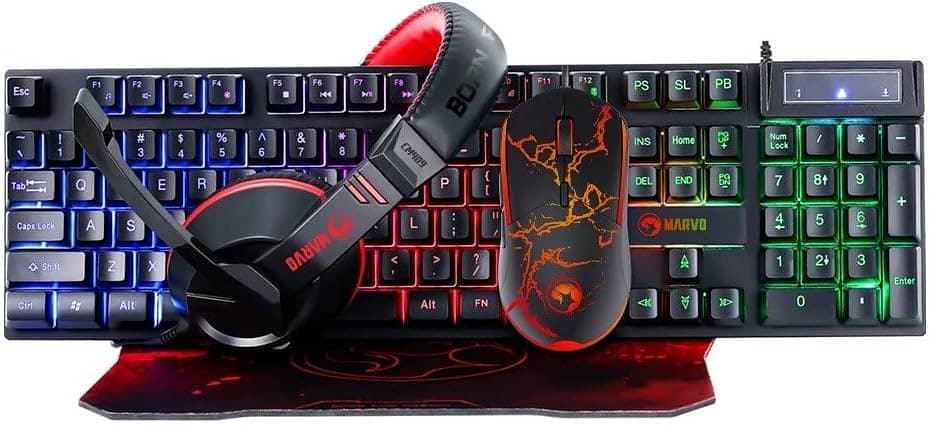 [Gaming Mechanical  Keayboard][Gaming Mouse]Marvo 409 Gaming Combo 1