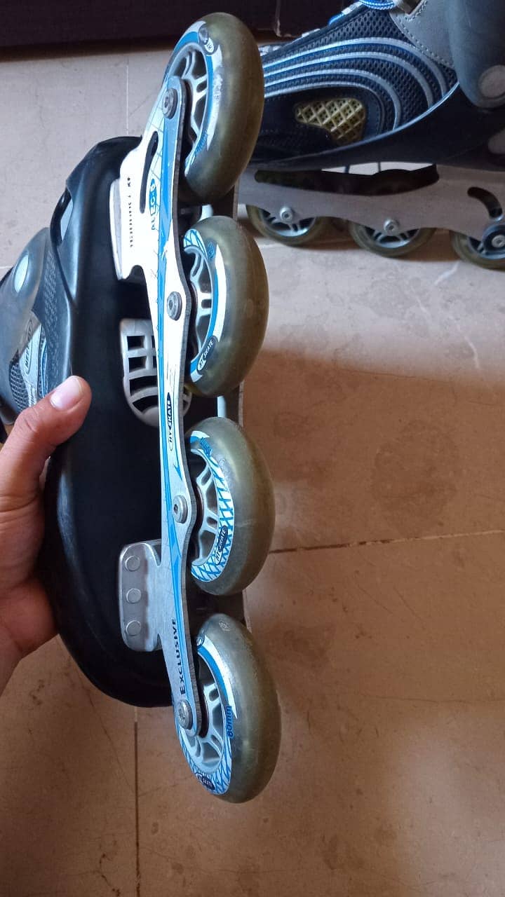 Hy Skate branded inline skating shoes. Read Complete Ad 2