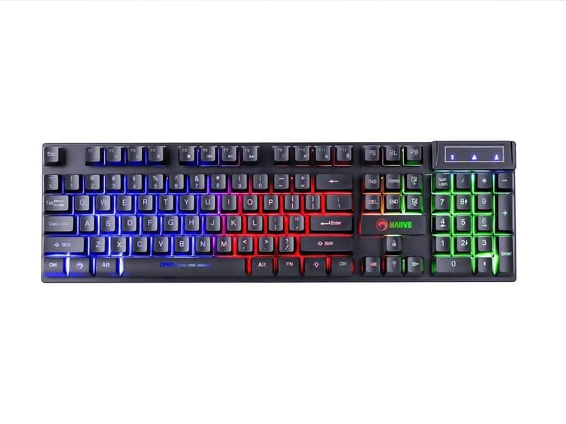 [Gaming Mechanical Keyborad][Gaming Mouse] Marvo 409 4in1 gamining kit 4