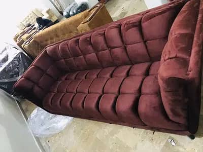 office sofa set leather Chesterfield chair table 3