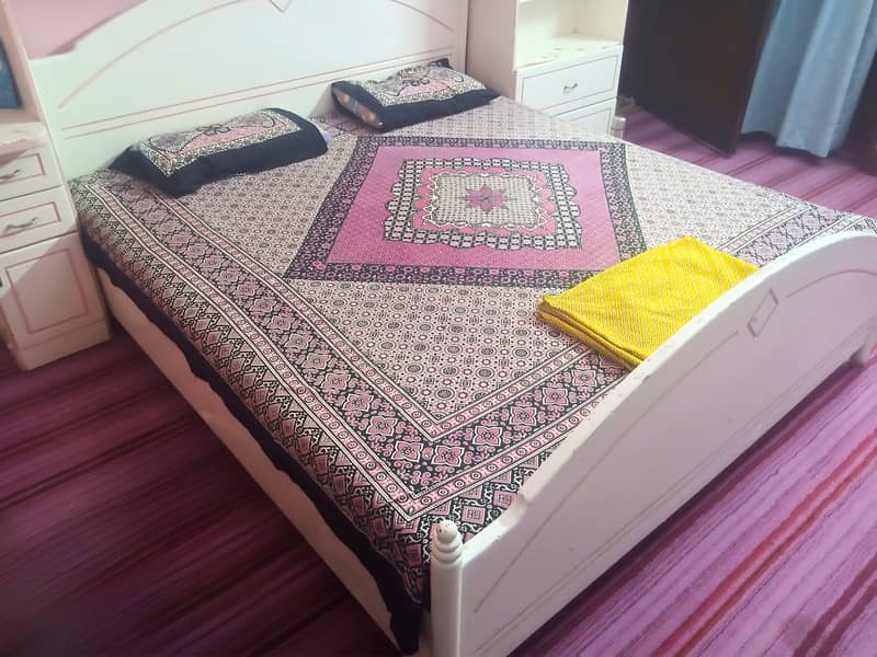 4 in 1 (Bed, Mattress, Dressing, Computer table) 20k (03466515252) 4