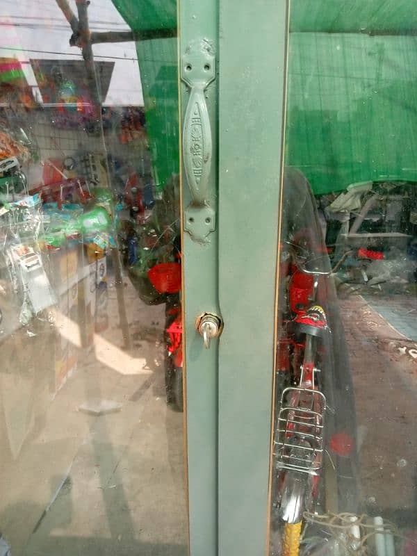 glass door frame with iron frame for sale 1