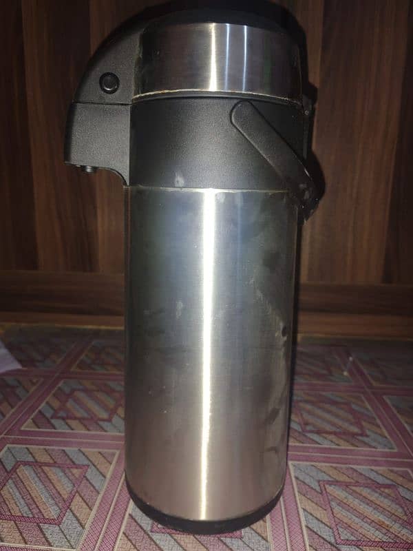 stainless steel airpot hot tea cofee drinks vaccum flast thermos jug 2