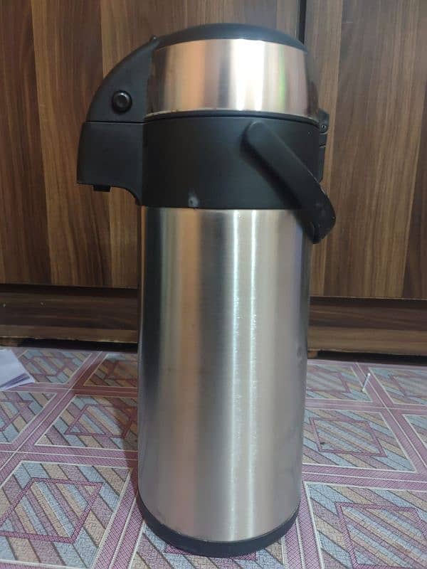 stainless steel airpot hot tea cofee drinks vaccum flast thermos jug 3