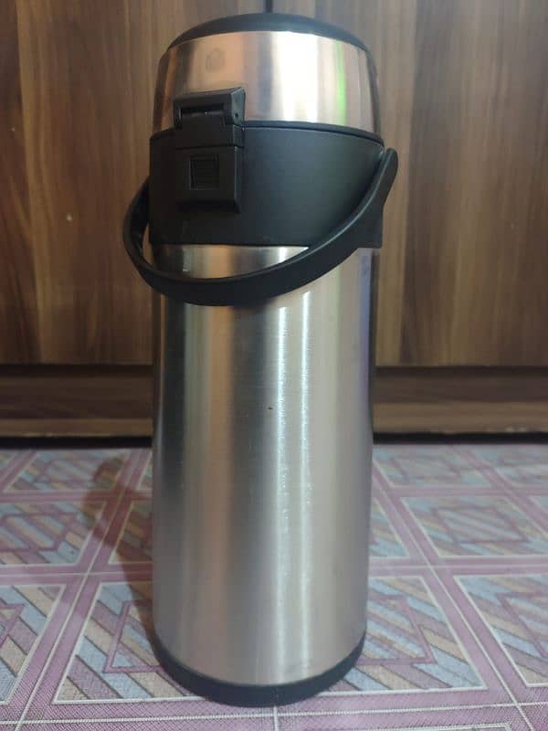 stainless steel airpot hot tea cofee drinks vaccum flast thermos jug 4