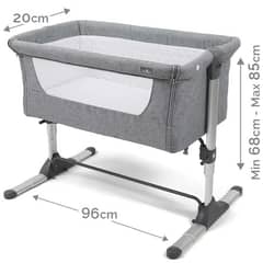 Babylo Snuggle Cuddle Co Sleeper, Slate Grey