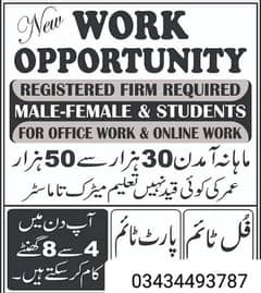 Online Jobs Available Male/female