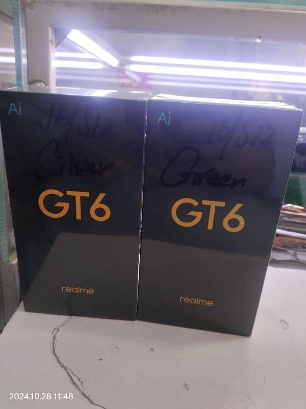 Realme gt6 16gb+512gb 8sgen3 gaming booster 5500mah battery 0