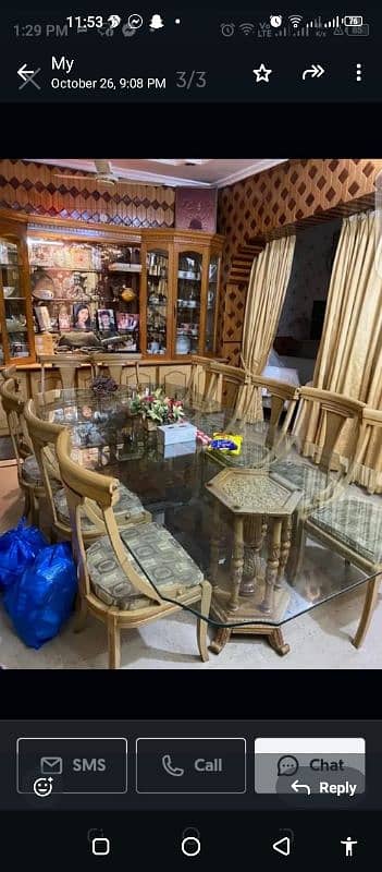 10 seater sheesham wood dinning 3