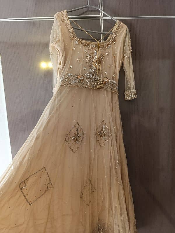 New Champagne Colour Handmade Bridal Maxi 4