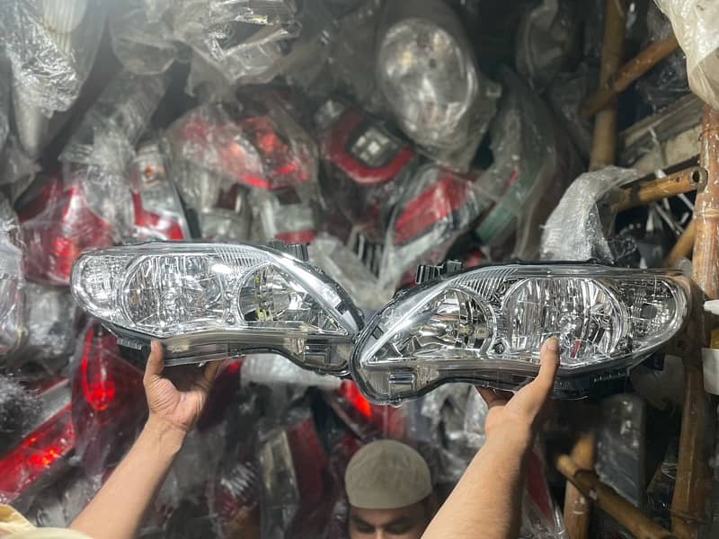 Toyota Corolla 2012-14 Xli Gli Head lights Tail lights Side Mirrors MG 0