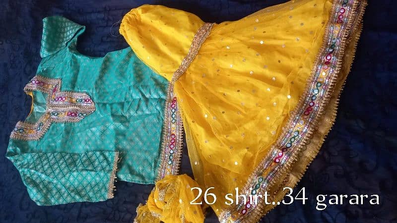 mehendi mayo dress for baby girl 0