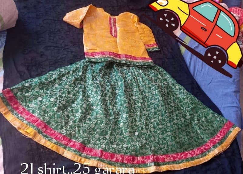 mehendi mayo dress for baby girl 1