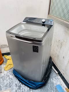 Haier automatic washing machine 55k fixed price 9.5kg 1.5 year used