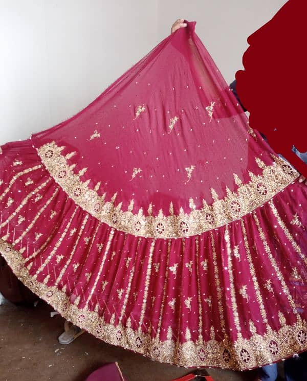 Bridal  lehnga choli Dupatta 1