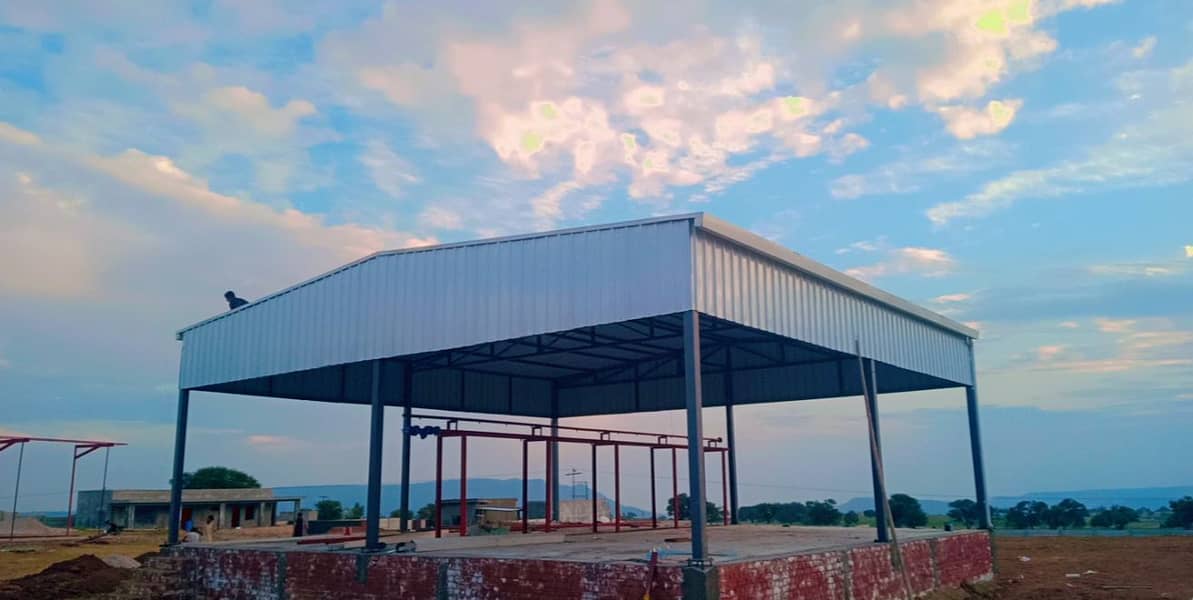 Industrial factory shed Dairy farm warehouse sheds steel 4