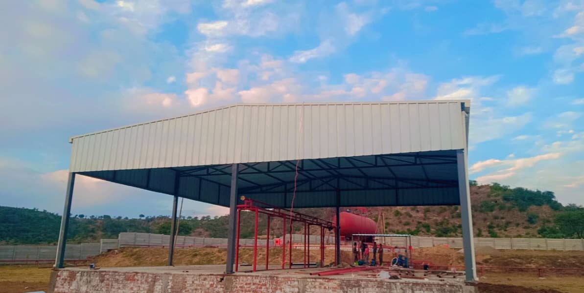 Industrial factory shed Dairy farm warehouse sheds steel 6