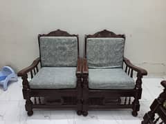 Antique style Pure wood sofa set sale 0