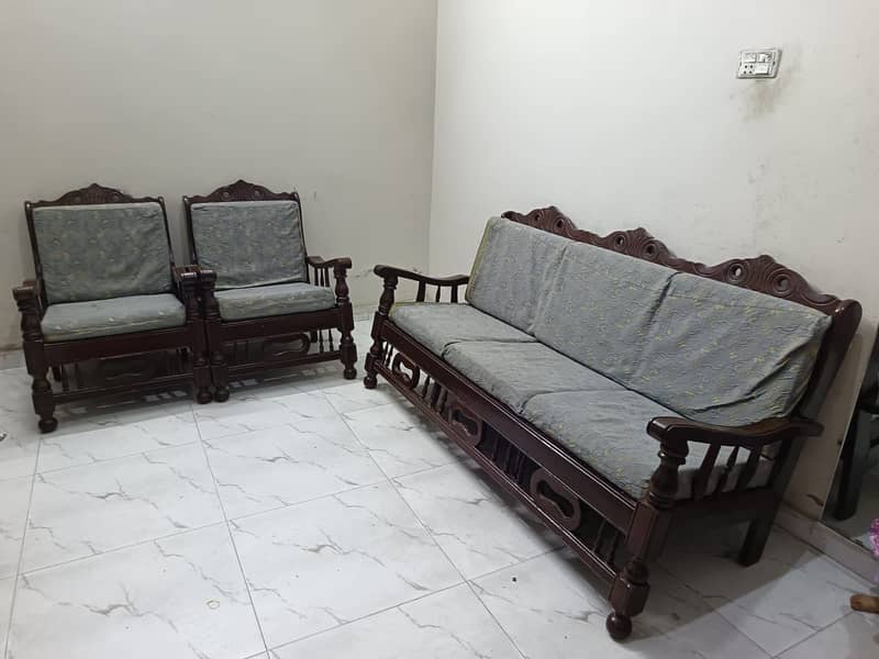 Antique style Pure wood sofa set sale 1