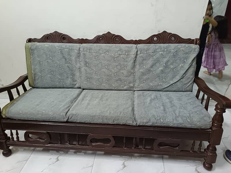 Antique style Pure wood sofa set sale 2