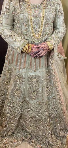 Libas e khas walima bridal maxi/ bridal dress/ party wear/ wedding