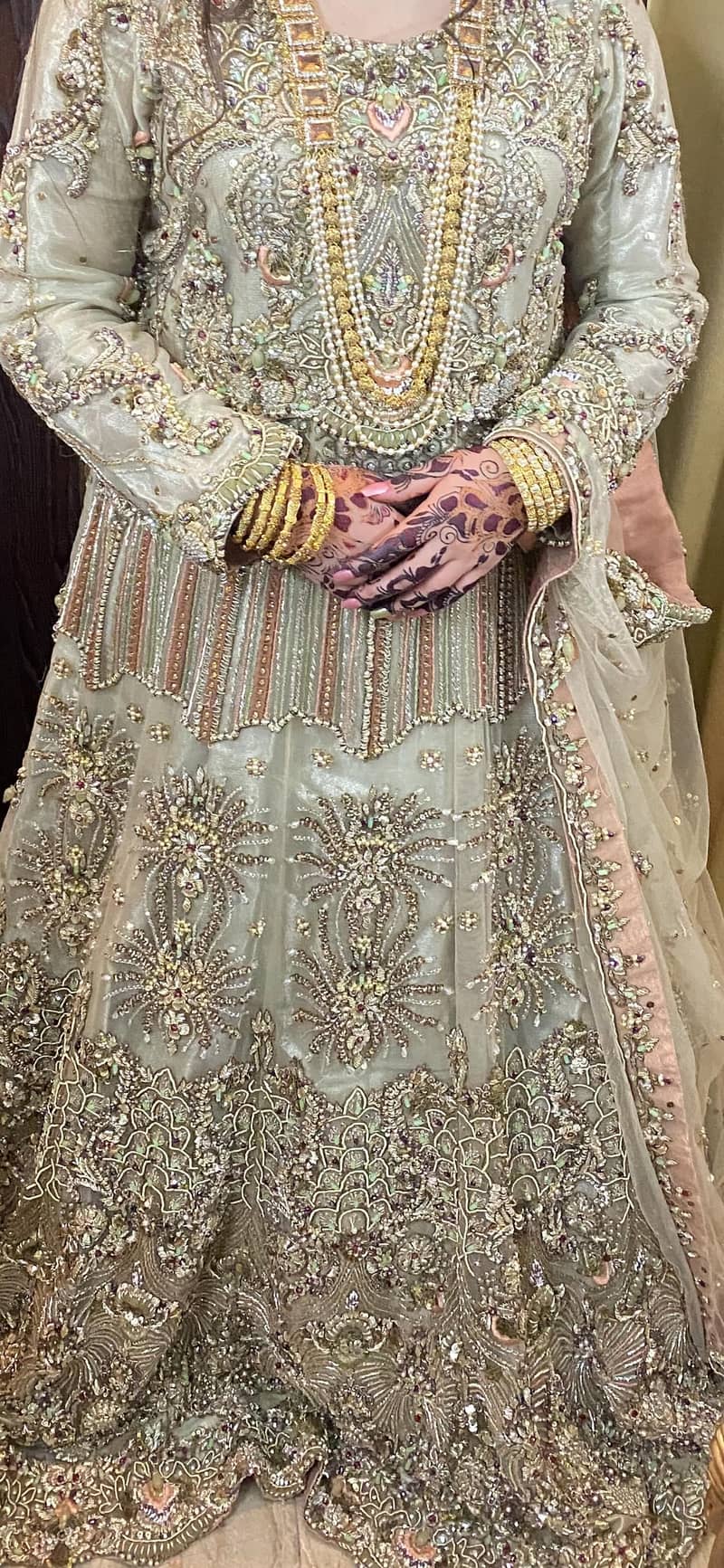 Libas e khas walima bridal maxi/ bridal dress/ party wear/ wedding 0