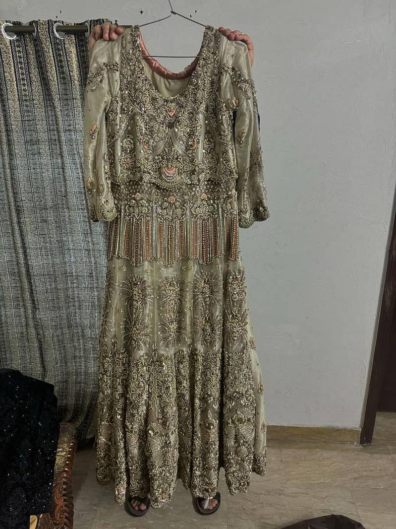 Libas e khas walima bridal maxi/ bridal dress/ party wear/ wedding 2