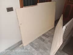 wood frame hard board partition sheet with frame door