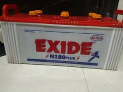 TRUCK BATTERY 1.5 YEAR USED EXIDE 180