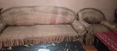 5 Seater Sofa Set with Cover urgent sale.