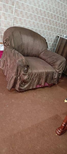 5 Seater Sofa Set with Cover urgent sale. 1