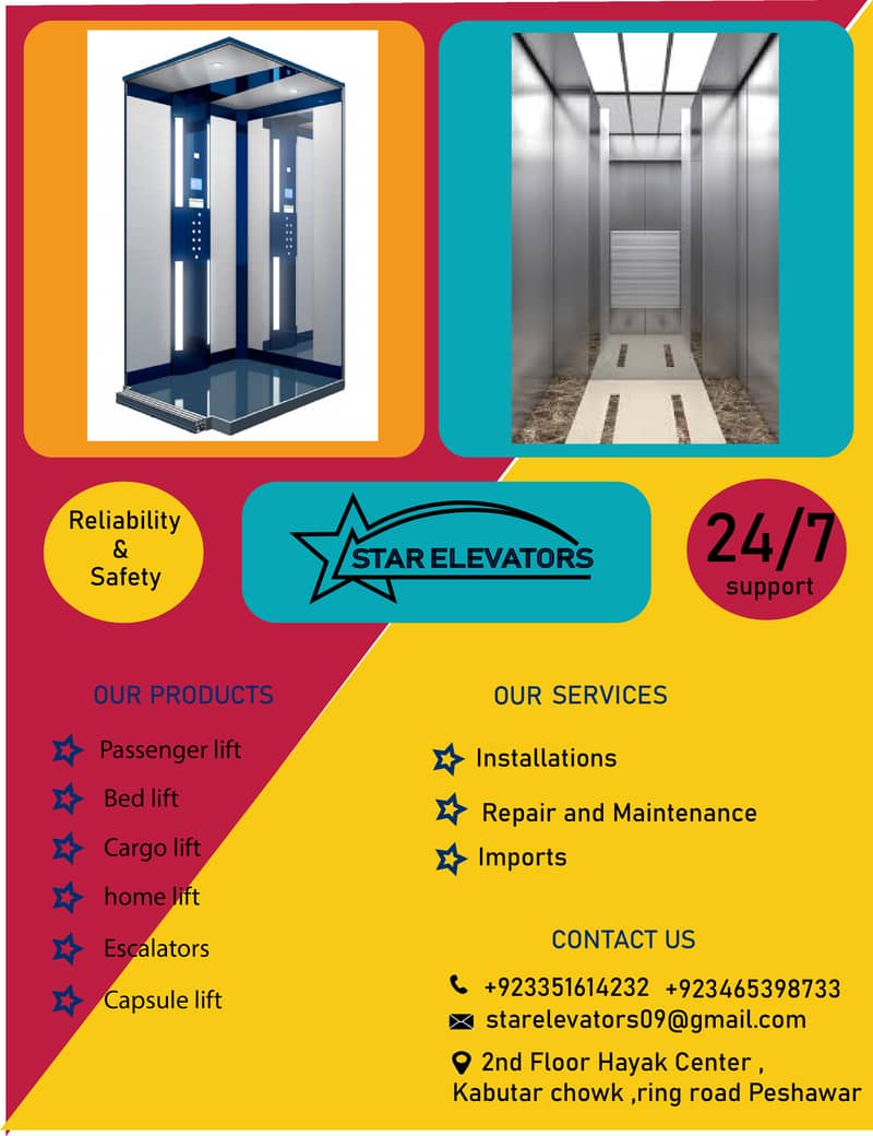 Star elevators/Lift installation/Lift maintenance Services Available 0