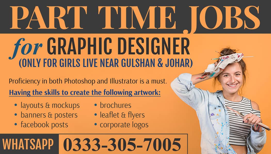 Part Time Jobs for Female Graphic Designer 0