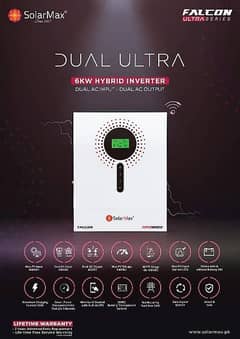 SolarMax Falcon Ultra 6Kw Hybrid Inv with double input & output