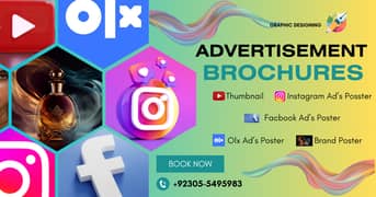 Graphic Designing, Ads, Poster, Thumbnail, Facebook poster, Insta post