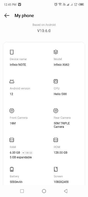 infinix note 11 mobile ha 6+5 ram and rom 128gb 3