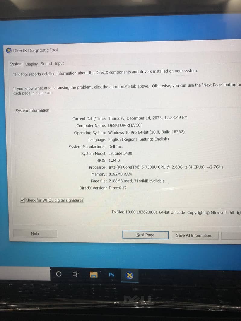 Dell Latitude 5480 Core i5 7th Generation  Blacklight keyboard Awesome 3